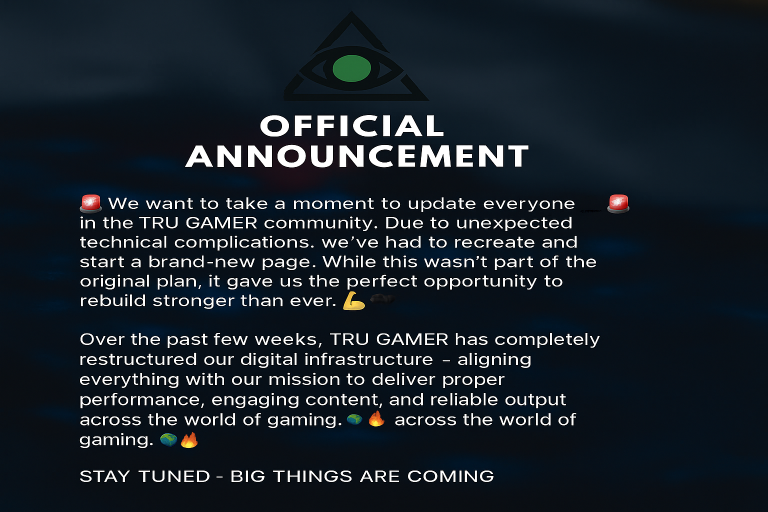 TRU GAMER Announces